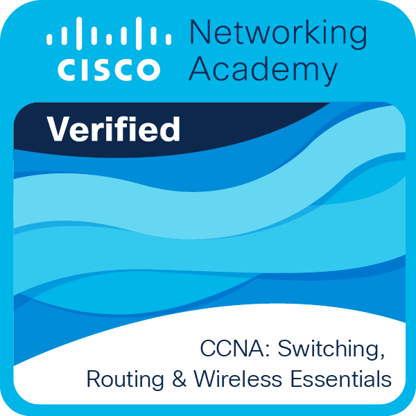 CCNA 2: Switching, Routing, and Wireless Essentials badge