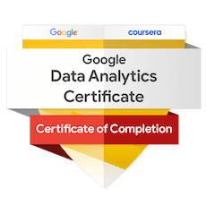 Google Data Analytics badge